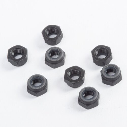 Tuercas autoblocantes bajas negras ruedas Rollerskates Italia